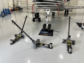 under axle jack, under axle aircraft jack, under axle maintenance jack, aircraft jacks, aircraft axle jack, tronair axle jack, tronair axle jacks